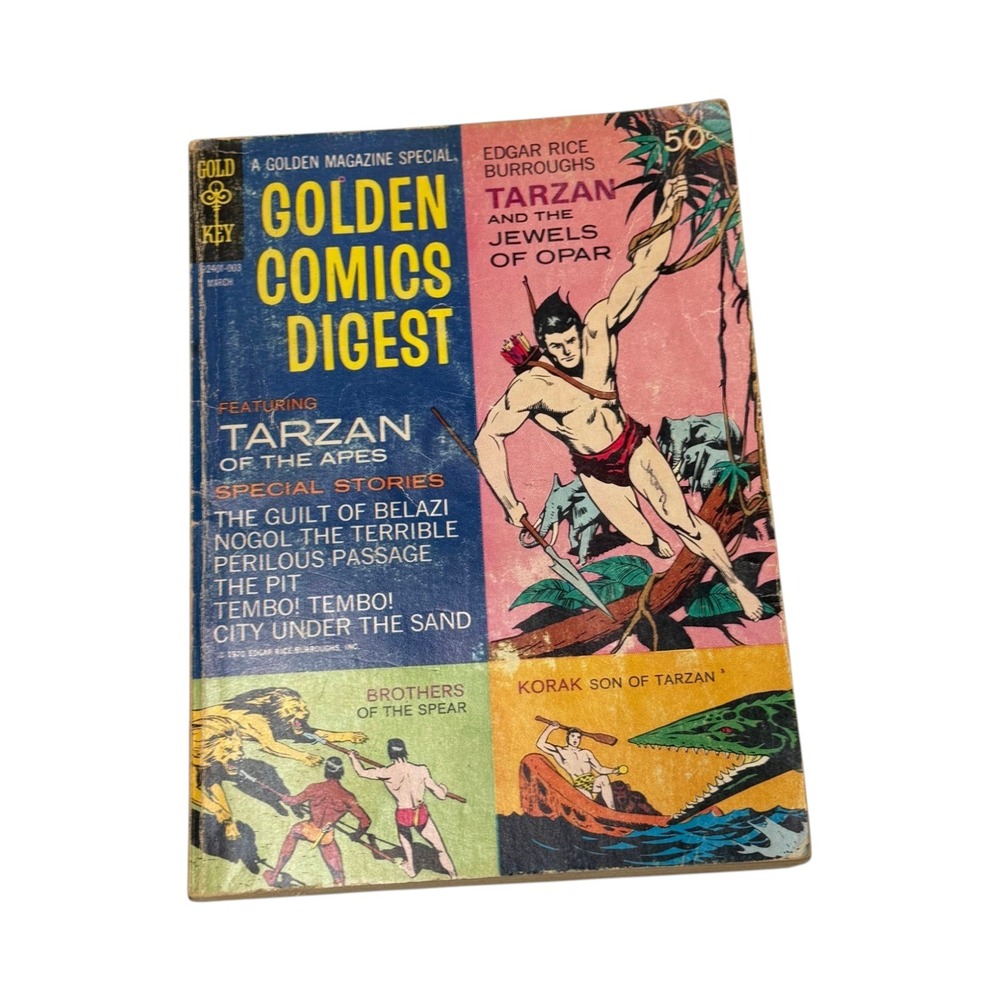Gold Key Golden Comics Digest Tarzan Multicolor No. 9 1970